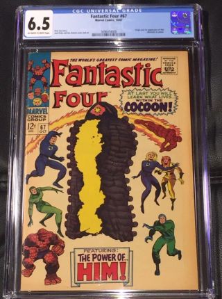 Fantastic Four 67 Cgc 6.  5 1st Appearance Of Him / Adam Warlock Stan Lee Marvel