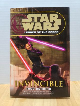 Star Wars Hardcover Troy Denning Legacy Of The Force Invincible