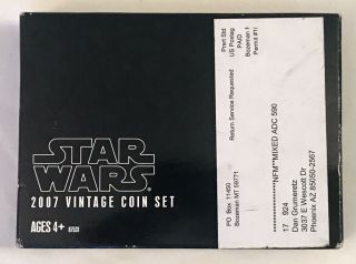 Star Wars 2007 Vintage Coin Set 30th Anniversary Of The Force 7 Piece Nib