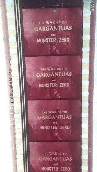 War of the Gargantuas Monster Zero Double Feature 35mm Trailer Godzilla 3