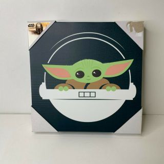 Star Wars Mandalorian Disney Baby Yoda Wall Art Picture Canvas Print Artissimo