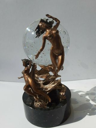 Franklin Passions Of The Future Crystal Ball Sculpture,  Julie Bell.