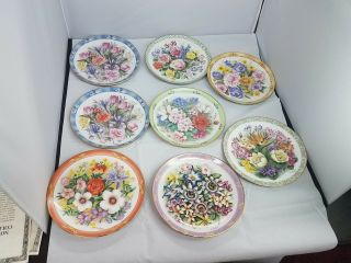 Danbury Eight Bouquets Of The World Collectors Plates By Doug Hague Number