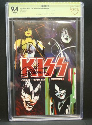 Dynamite Kiss (2016) 1 Signed By Gene Simmons & Paul Stanley Cbcs 9.  4 Verified