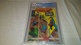 Spider - Man 89 Cgc 9.  2 Nm White Pages Doctor Octopus
