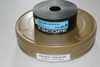 Star Wars Episode Iii 35mm Film Trailer Revenge Of The Sith Ver.  1 Scope Can