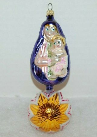 Radko Mother And Child Christmas Ornament 94 - 083 - 0 Holy Mother