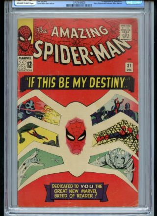 Spiderman 31 Cgc 5.  0 Owtw Pages 1st Gwen Stacy