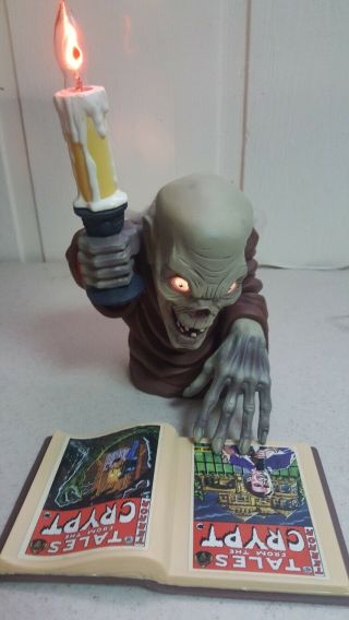 Vintage Tales From The Crypt Halloween Crypt Keeper Light Up Candelabra 1996