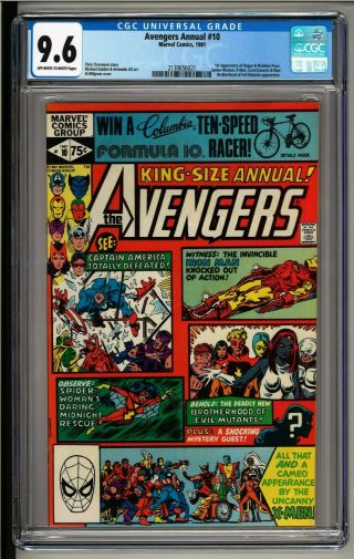 Avengers Annual 10 Cgc 9.  6 Ow/w (1981) 1st Appearance Of Rogue X - Men