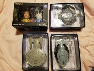 Star Trek Figurines - Ships,  Kirk,  And Spock