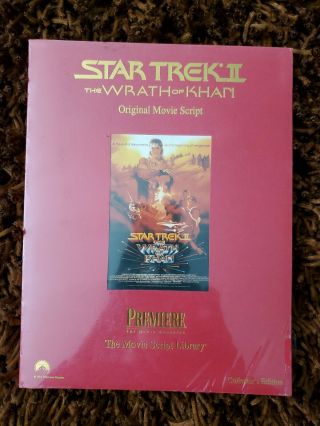 Star Trek 2 The Wrath Of Khan Movie Script Collectors Edition