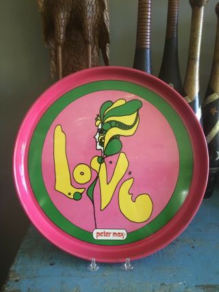 Peter Max Serving Tray Love