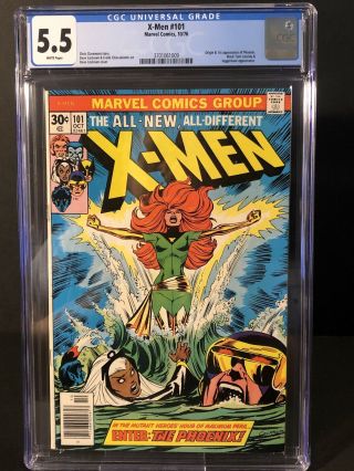 The X - Men 101 Cgc 5.  5 First Appearance Phoenix (rc)