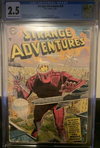 Strange Adventures 50 Cgc 2.  5.  Classic Robot Cover.  Vhtf.  Key Golden Age Dc