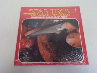 Vintage 1983 Pocket Books Star Trek Wrath Of Khan Calendar