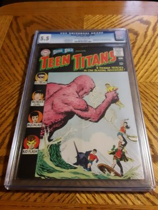 Brave And The Bold 60 Cgc 5.  5 Pres Well 1st Wonder Girl Donna Troy Teen Titans