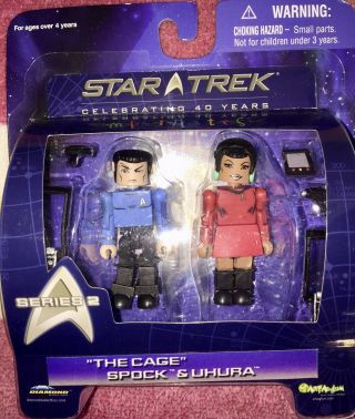 Star Trek Minimates Diamond Select Series 2 The Cage: Spock & Uhura