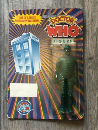 Doctor Who Ice Warrior Dapol 4 " Figure 1987 Vintage Rare In Packaging