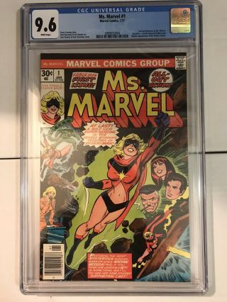 Ms.  Marvel 1 Cgc 9.  6 White Pages 1st Carol Danvers Ms.  Marvel Cheapest Ebay