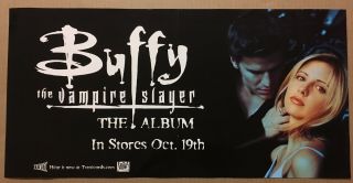Sarah Michelle Gellar Buffy The Vampire Slayer Rare Promo Poster For 1999 Cd