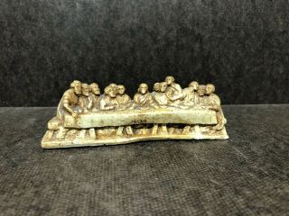 Last Supper Chalkware Collectible Salt And Pepper Shaker