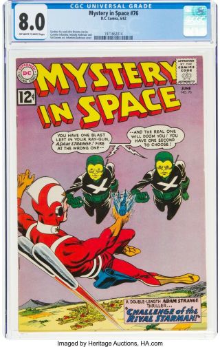 Mystery In Space 76 Cgc 8.  0 Fox Infantino Anderson 1962 Sci - Fi Science Fiction