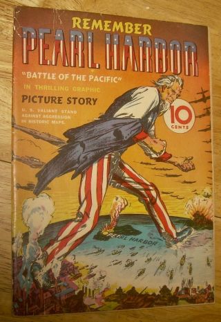 Remember Pearl Harbor Comics Scarce Street & Smith Wwii U.  S.  Marines Army