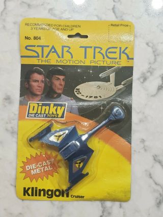 Vintage 1979 Dinky Toys Star Trek Klingon Cruiser Diecast Metal