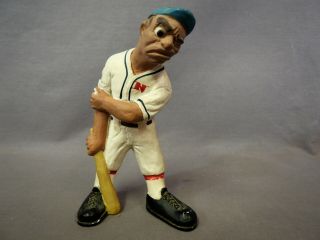 1941 Vintage L L Rittgers Chalkware Baseball Batter Figure Figurine
