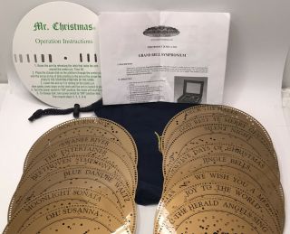 Set Of 15 Discs Only For Gold Label Mr.  Christmas Grand Bell Symphonium W/bag
