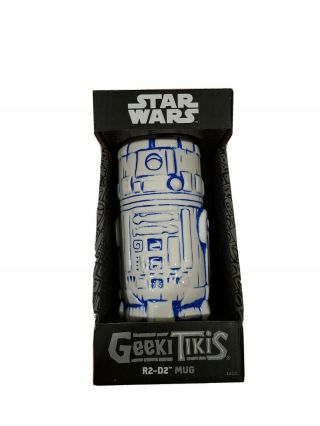 Geeki Tikis Star Wars R2 - D2 Ceramic Mug White And Blue
