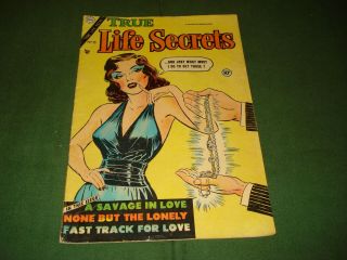 True Life Secrets 23,  Classic Good Girl Art Cover,  Sexy,  1954