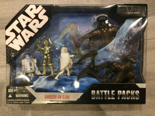 Star Wars Battle Pack Ambush On Ilum R2 - D2,  C - 3po,  Padme Chameleon Droids