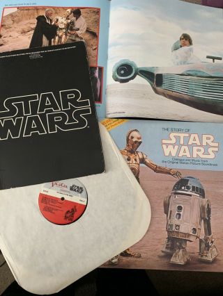 1977 Star Wars Motion Picture Storybook / Record / Music Folio