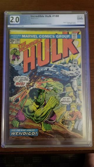 The Incredible Hulk 180 2.  0 Marvel Value Stamp Intact 1st Wolverine