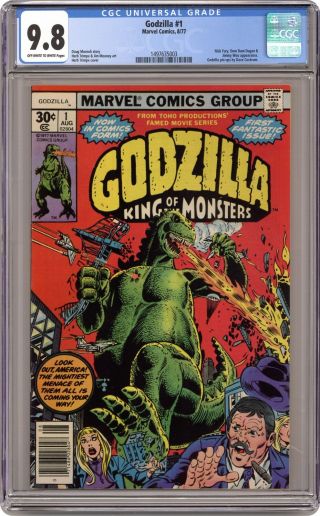 Godzilla 1 Cgc 9.  8 1977 1497635003