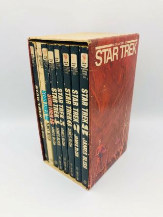 Bantam James Blish Paperback Paperback Star Trek Books 1 - 8 Box Set
