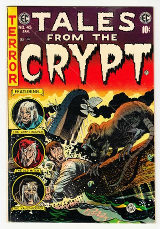 Tales From The Crypt 45 Ec Horror Graham Ingels 1954