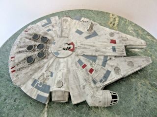 Star Wars Millenium Falcon Space Ship Plastic 8 1/4 " Long And 6 " Wide