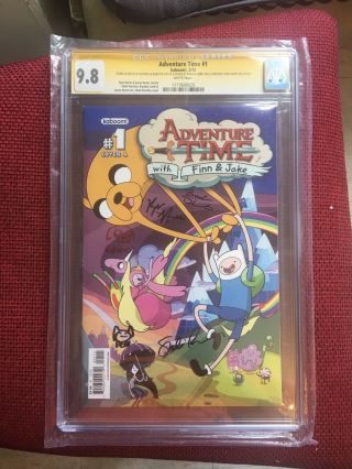 Cgc 9.  8 Kaboom Adventure Time Finn & Jake 1 White Pages Cover A Signed & Sketch