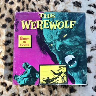 The Werewolf 8mm Film Vintage Horror Movie,  Box Bw Sound Hf6 200ft Reel