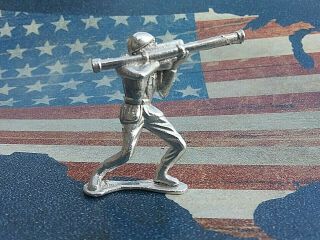 1 Oz 999 Silver Hand Poured Bullion Army Man Stovepipe Silver Toy Soldier
