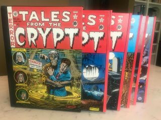 Ec Library Tales From The Crypt 5 Volume Set Russ Cochran With Slipcase - Vg