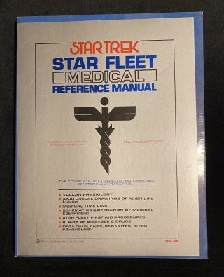 Star Trek “star Fleet Medical Reference Manual” Shrink Wrapped Cond 1977