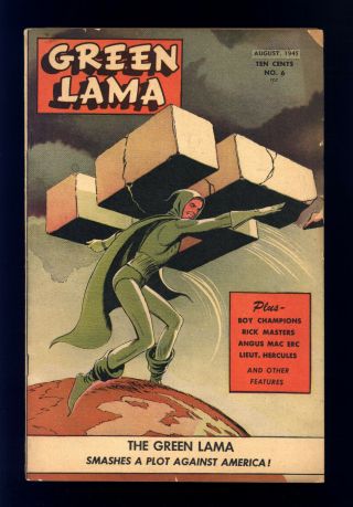 Green Lama 6 Fn - Classic Swastika Cover By Mac Raboy,  Rick Masters