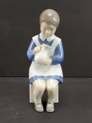 Bing And Grondahl B & G Denmark Figurine,  " Cathrine " Girl With Pitcher,  2392