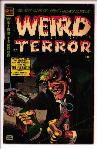 Weird Terror 9 Vg - 3.  0 1953 Pre Code Horror Pipe Murder