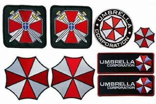 Resident Evil Umbrella Corporation Costume Full [set Of 8] Patches 8 Pc Patch