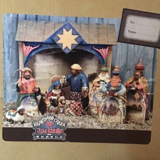 Jim Shore Heartwood Creek Mini Nativity Set 10 Pc Penny - Start